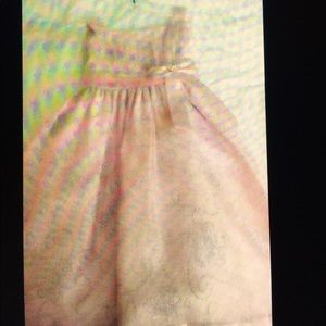 A fluffy pink lace dress!